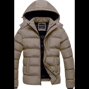 Mens New Puffer Athletic Snow Jacket Multiple Sizes